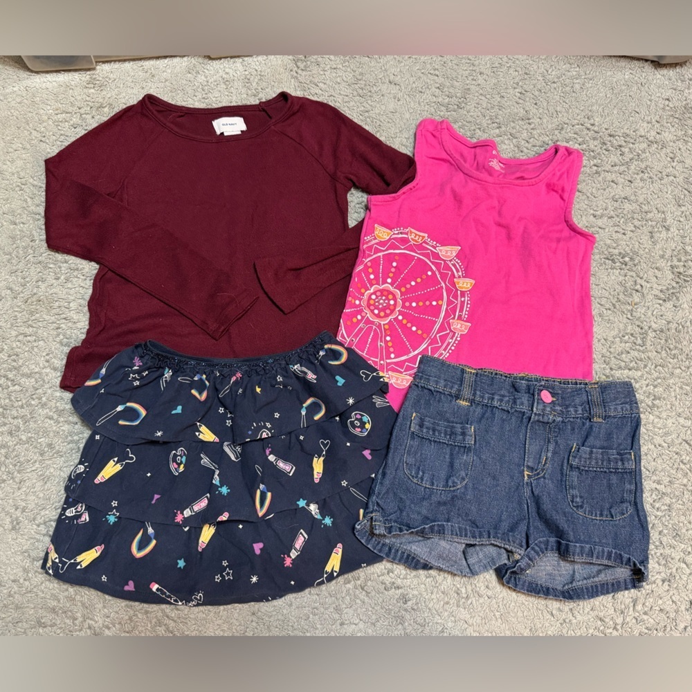 Girls Youth 6 Variety Tops & Bottoms Bundle